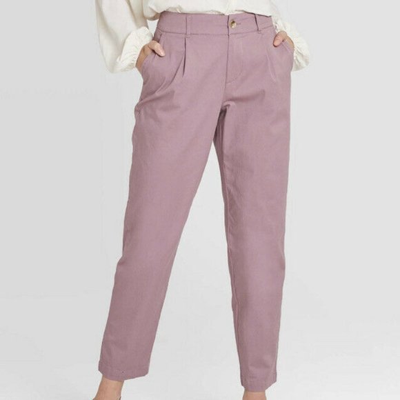 a new day Pants - Women's High-Rise Straight Leg Pants Lilac Sz 4